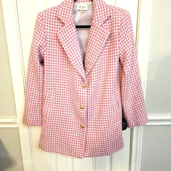 Women's Houndstooth Blazer Size XS - Picture 1 of 6